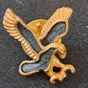 Vintage Gold Tone Eagle Lapel Tack Pin Tie Pin